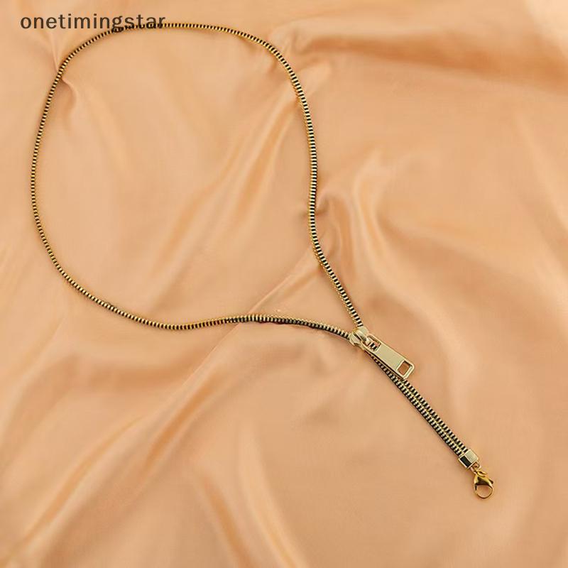 สร้อยคอมัลติฟังค์ชัน ดีไซน์ครีเอทีฟสำหรับเสื้อกันหนาว.Zipper Puller สไตล์Hip-Hop & Punk Unisex OMS