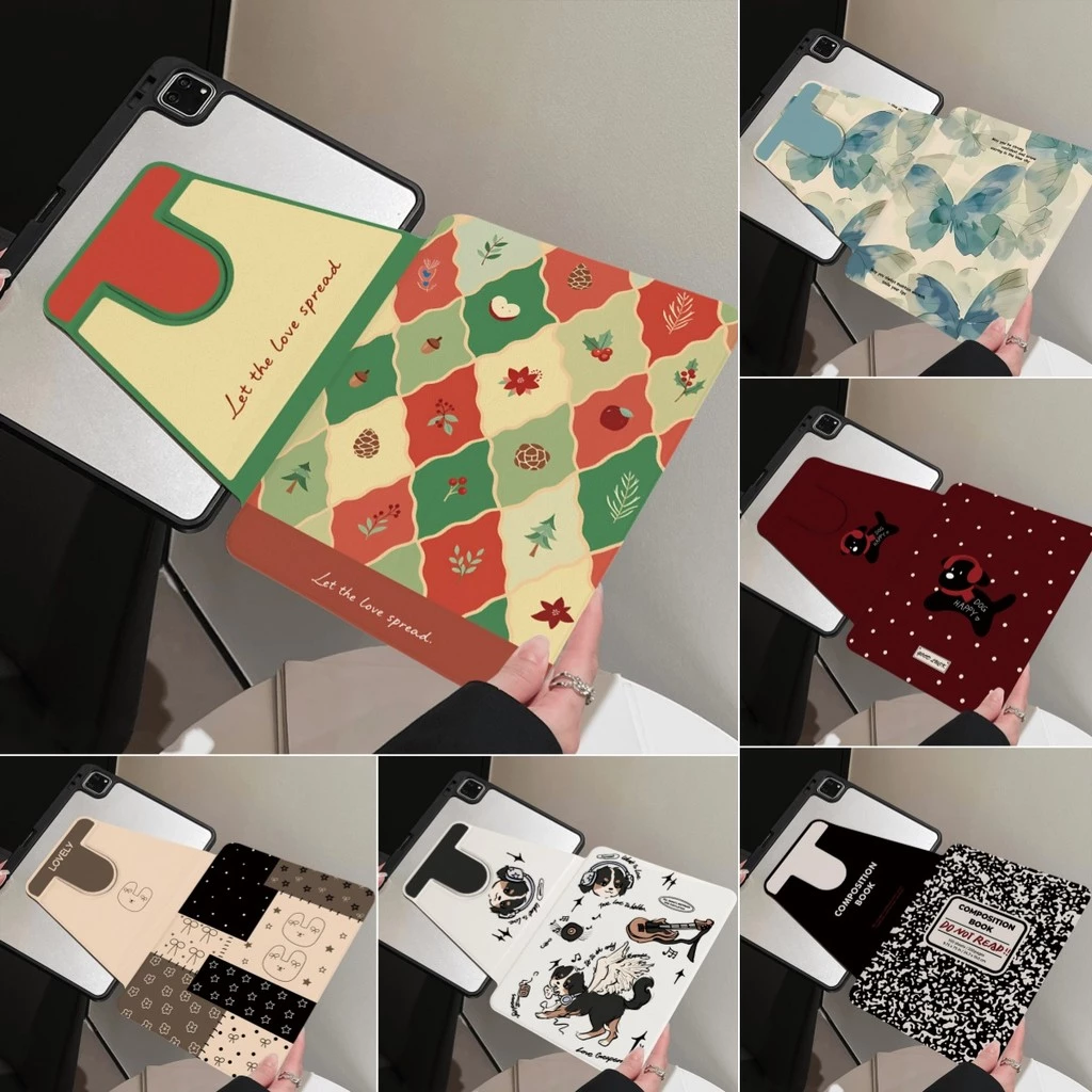 เคสแท็บเล็ตหมุนได้ 360° for Samsung Tab A9 plus S7 A8 S8 A11 plusS6 Lite 10.4นิ้ว 11นิ้ว S10 fe S9 เคส พร้อมช่องใส่ปากกา