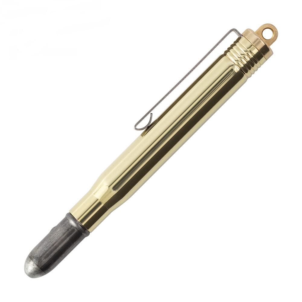 DESIGNPHIL MIDORI Travellers Company TRC Brass Ballpoint Pen Solid Brass Limited Card Included 36726