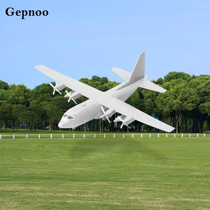 [Gepnoo] 1/144 ขนส่งเครื่องบินรุ่น ,ประกอบเครื่องบินรุ่น ,US C130 สําหรับตกแต่งของขวัญ