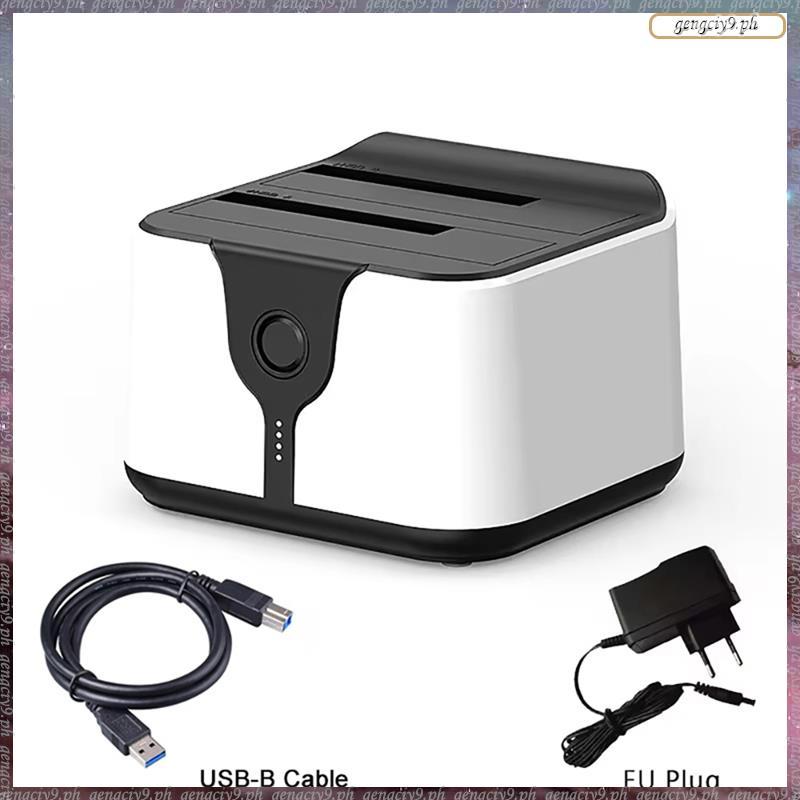 [LU R] Dual Bay HDD Docking Station One Click Offline Clone to USB 3.0 HDD Docking Station สําหรับ 2