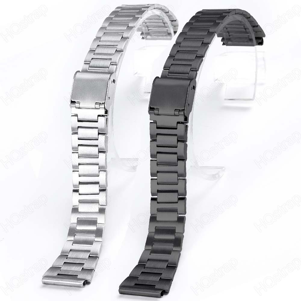 18mm Stainless Steel Strap for Casio F-91W W800h AE1200 Universal Replacement Wristband  Watch Band 