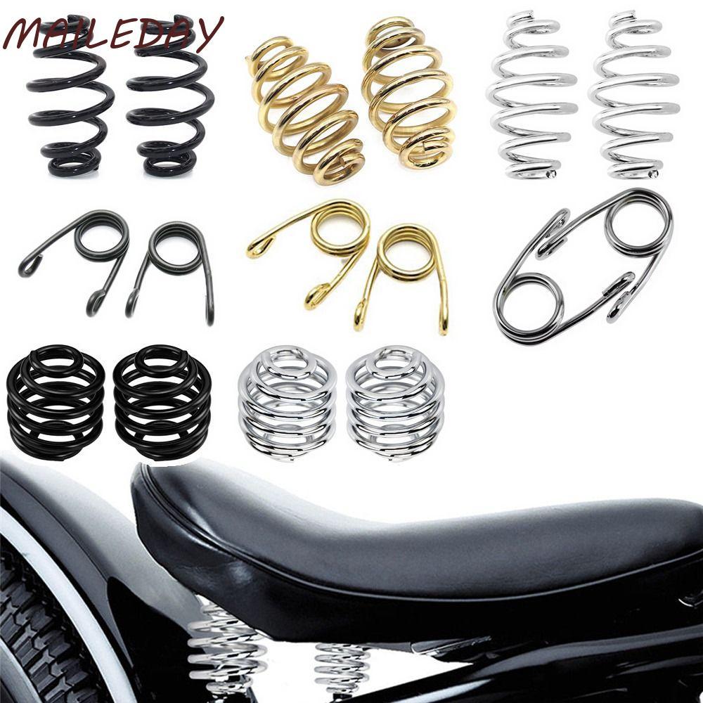 MAILE คลิปเบาะคนขับ, Mount Kit Silver Gold Black Motorcycle Seat Springs, Alloy Repair Modification Accessories Spring Clamp for Harley/Sportster/