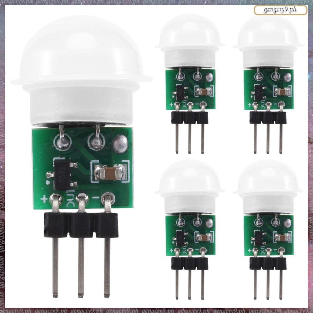 [LR] AM312 PIR Sensor,5 Pack PIR Motion Sensor กลางแจ้ง Mini Pyroelectric อินฟราเรด PIR Human IR Sen
