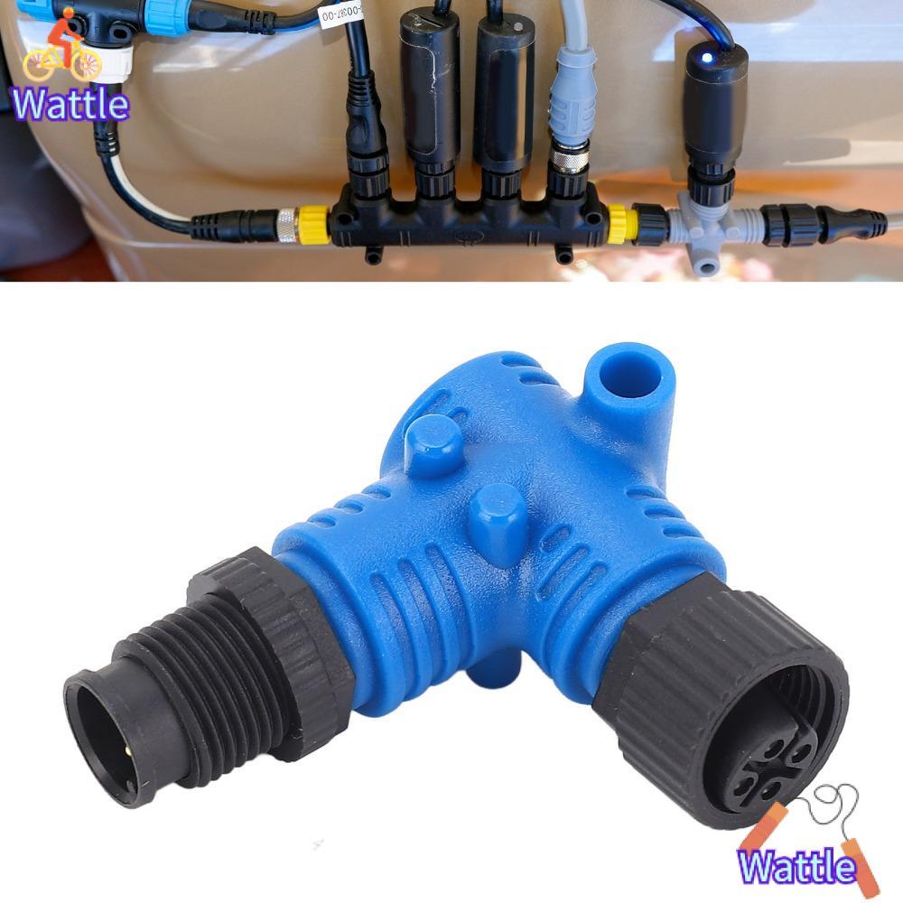 WATTLE ขั้วต่อข้อศอก 90 องศา 5 พิน NMEA2000 Connector ชิ้นส่วนทดแทน IP67 สำหรับเครือข่าย Lowrance แล