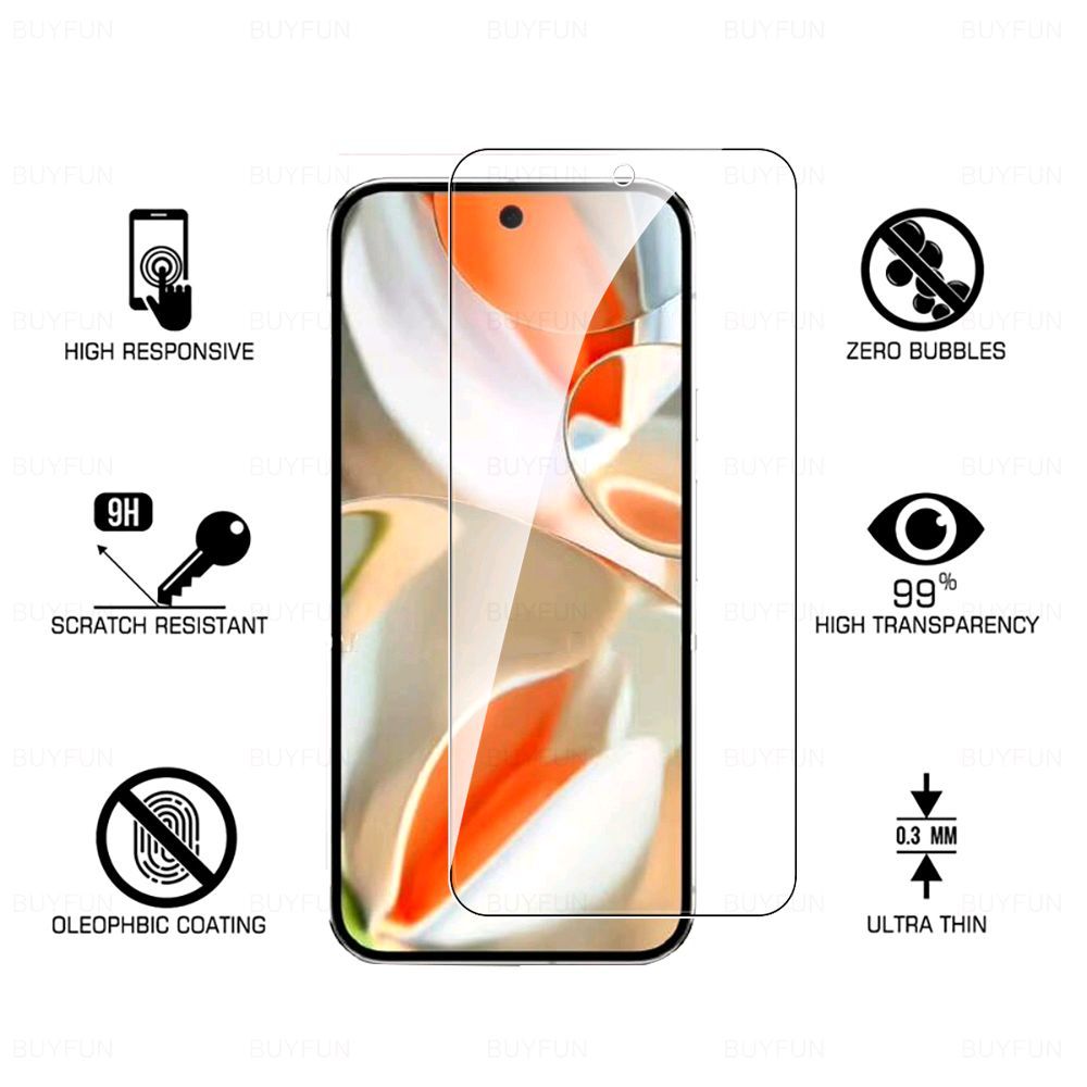 LAYAR SCREEN PROTECTOR SUITABLE สําหรับกระจกนิรภัย GOOGLE PIXEL 8 / 8A / PIXEL 8 PRO SCREEN GUARD AN