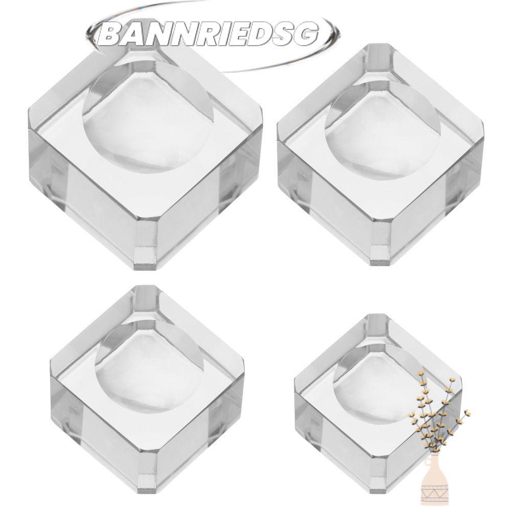 BANNRIEDSG989YR ที่วางแท่นกระจกใสรองรับแบบใสที่วางแก้ว