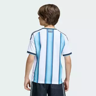 adidas ฟุตบอล เสื้อฟุตบอลชุดเหย้าทีมชาติอาร์เจนตินา 26 สำหรับเด็ก เด็ก สีขาว KA8119