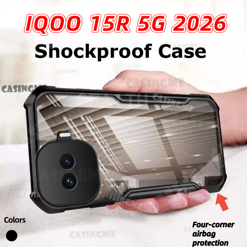 IQOO 15R 5G 2026 Transprent AirBag เคสโทรศัพท์สําหรับ iQOO 15R iQOO15R iQOO15 15 R15 5G 4G 2026 กันช