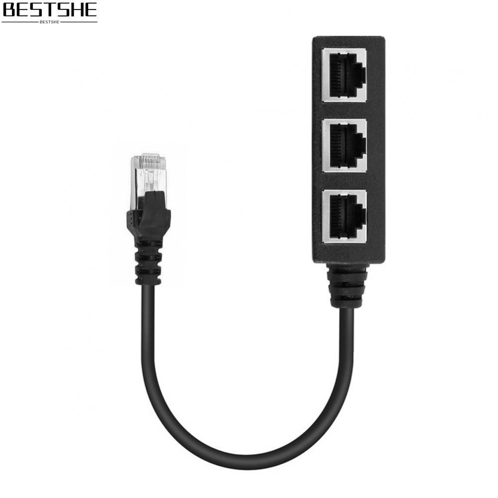 สําหรับ RJ45 Ethernet Cable Splitter อะแดปเตอร์เครือข่าย Ethernet Splitter 1 ถึง 3 สาย
