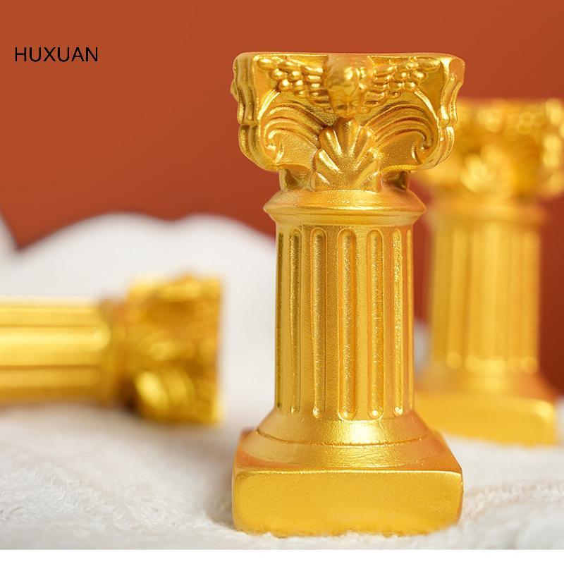 HUXUAN เสาคอลัมน์รูปปั้น Candleti ขาตั้งหุ่นประติมากรรมตกแต่งบ้านสวน 40 นิ้ว RFT