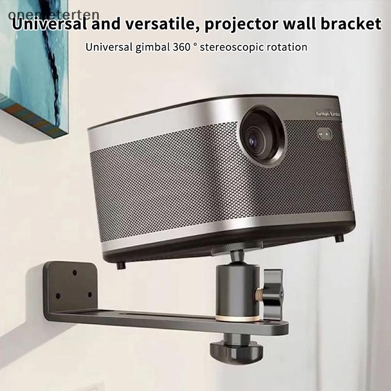 Rten Portable Projector Braet 360° Rotatable Wall Mount Beamer Holder Universal 1/4 สกรูสําหรับ XGIM