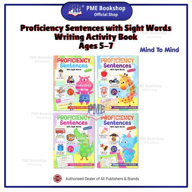 PME Bookshop Mind To Mind: ประโยคประสิทธิภาพด้วย Sight Words Ages 5-7