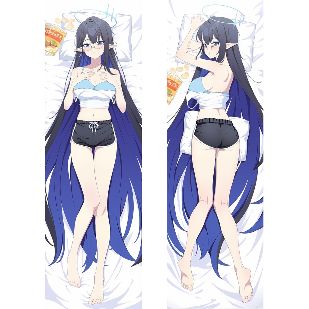Blue Archive Nanagami Rin อะนิเมะ Dakimakura กอดหมอน Body Case Props พิมพ์สองด้านผ้าปูที่นอน