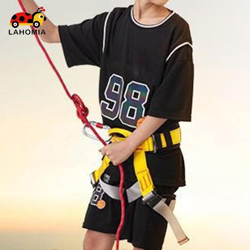 [ลาโฮเมีย] สายรัดปีนเขาเด็กน้ําหนักเบาปีนหน้าผาสายรัดครึ่งตัวป้องกันเอวเข็มขัดปรับได้สบายโพลีเอสเตอร์เหมาะสําหรับเด็กกลางแ ราคา ถูกที่สุด ดีลบีเคเค แกลเลอรีภาพที่ 4