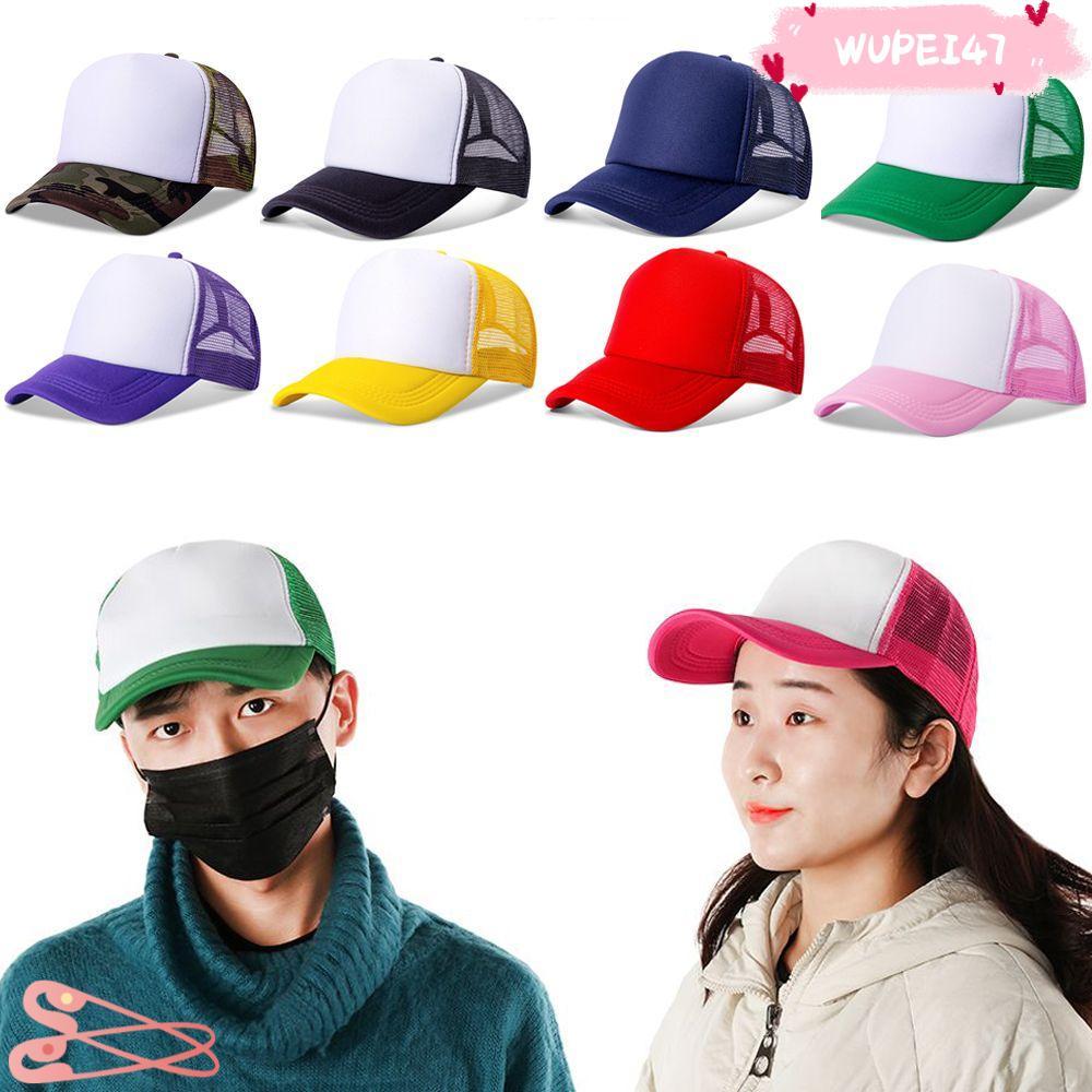 WUPEI47AD Trucker Hat Fashion Mesh Mens Womens Snapback