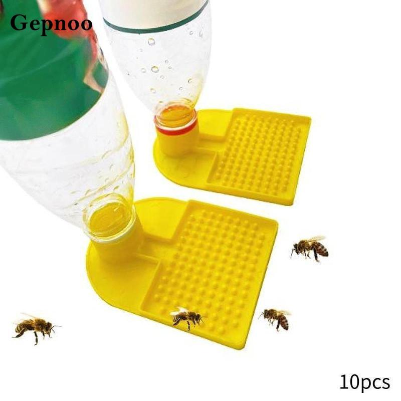 [Gepnoo] 10 ชิ้น Bee Feeder อุปกรณ์การเลี้ยงผึ้งสะดวกแบบพกพาตู้น้ํากว้าง Feeding Area Water Feeder ส