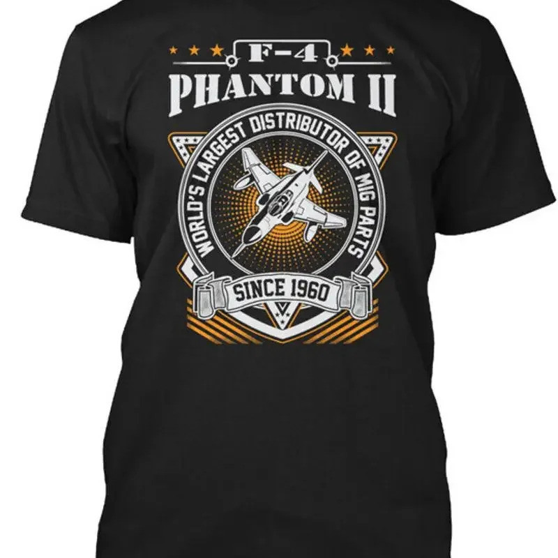 F 4 Phantom II ตั้งแต่ปี 1960 เสื้อยืดที่ใหญ่ที่สุดในโลก ผลิตในสหรัฐอเมริกา ขนาด S ถึง 5XL