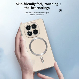 เคส Redmi Note 15 5G เคส Redmi Note 14 15 Pro 5G 15 14 Pro Plus เคสสัมผัสเหมือนผิว สีสัน เคสกันกระแทกแม่เหล็ก ด้านหลังแข็งด้านฝ้า ป้องกันรอยนิ้วมือ โทรศัพท์เรียบง่าย