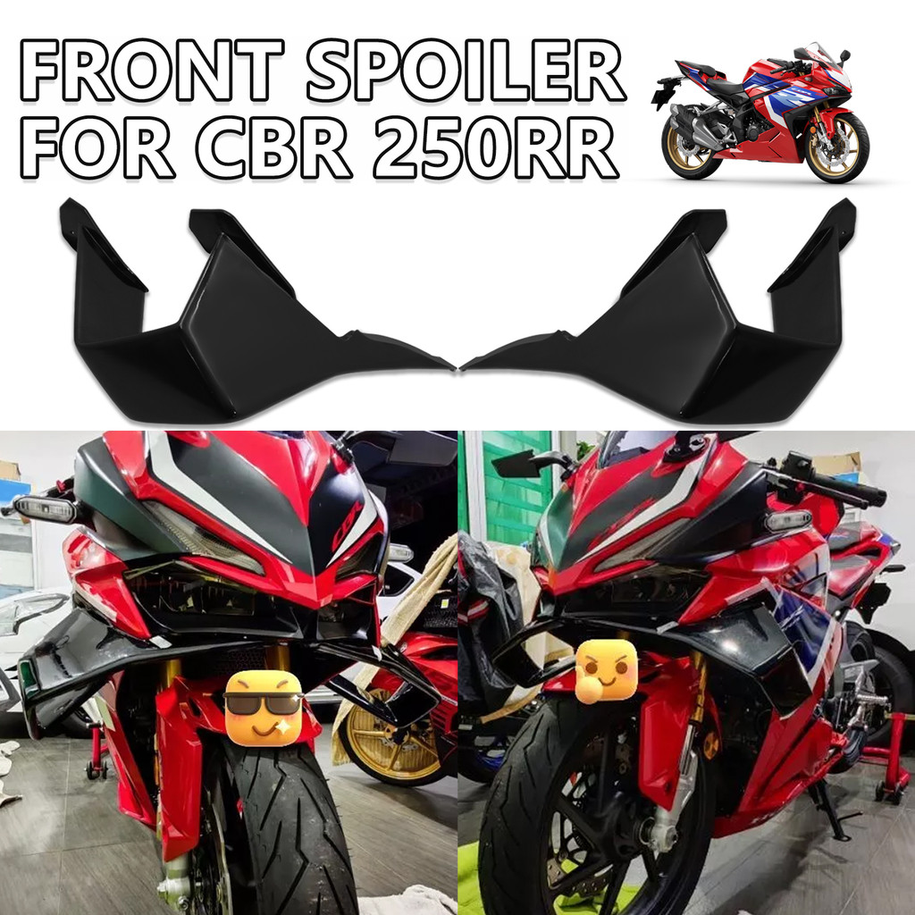 รถจักรยานยนต์สปอยเลอร์ด้านหน้า Downforce Deflector ด้านหน้า Beak สปอยเลอร์ Winglet สปอยเลอร์สําหรับ 