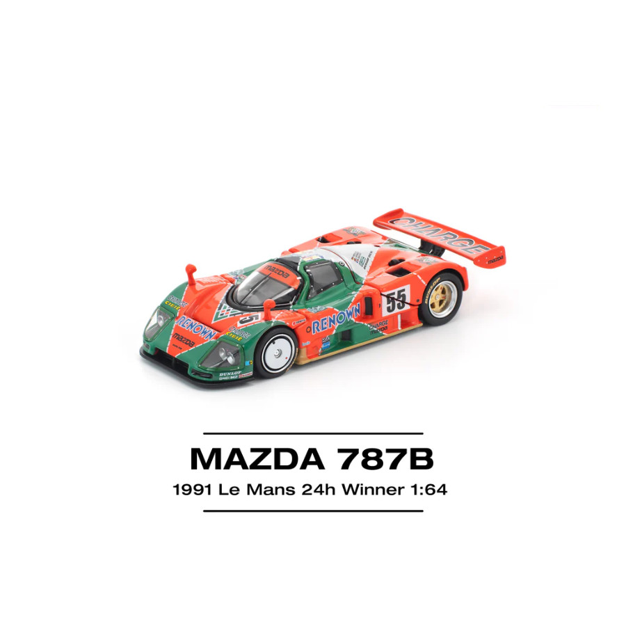 โมเดลรถ PopRace PR640301 MAZDA 787B 1991 LE MANS 24h WINNER