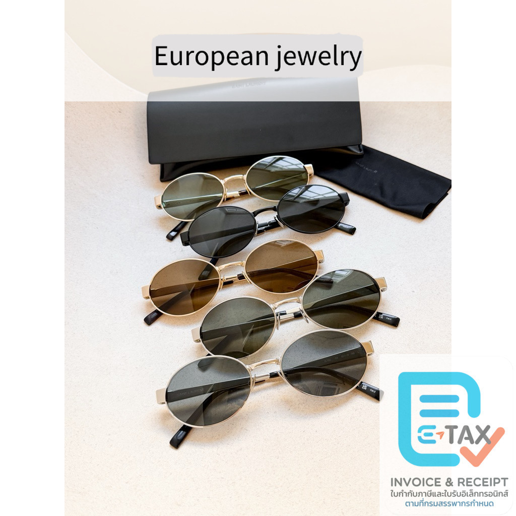 👑YSL SL692 Oval Sunglasses กรอบโลหะสวยเรียบหรู ของแท้เท่านั้นค่า