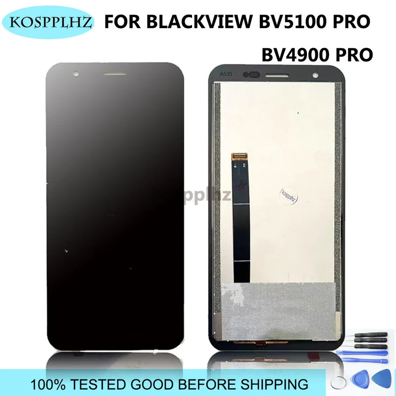 ใหม่สําหรับ BLACKVIEW BV4900 PRO BV5100 PRO จอแสดงผล LCD + หน้าจอสัมผัส 100% ดี Qulaity ทดสอบ bv4900