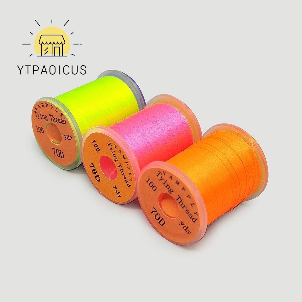 YURUYI Fly Fishing Line, Salmon Thread Spool Fly Tying Thread line, Premium Bass Fly Fishing Line