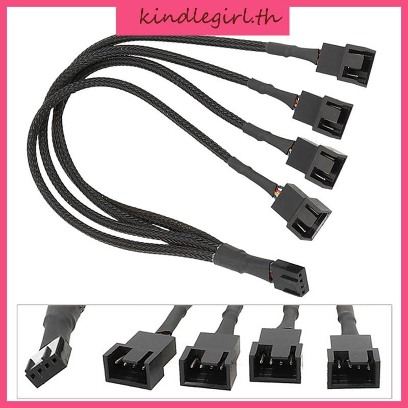 KING Fan Splitter PC Fan Splitter 4Pin PWM Fan Splitter Cable PC Case Fan Header