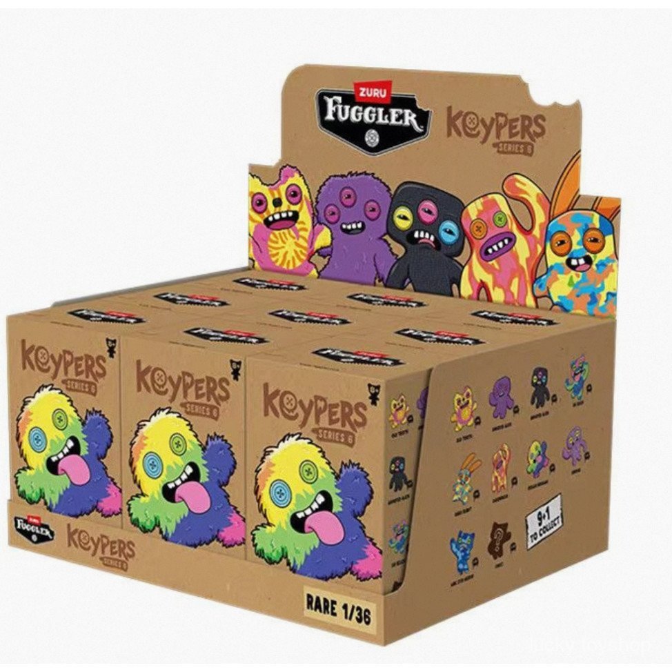 9pcs uggler monster keychain keypers blind box (v6) in stock CI3D