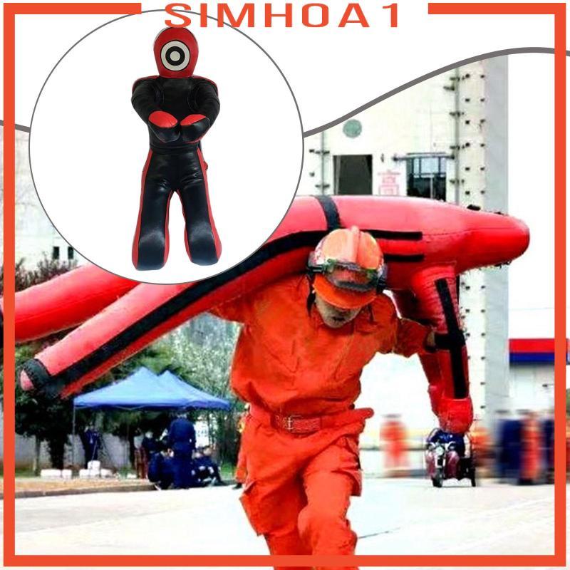 [Simhoa1] Grappling Wrestling Dummy ทนทานสีดําสีแดงตุ๊กตาฝึกมวยปล้ํา Punch Bag