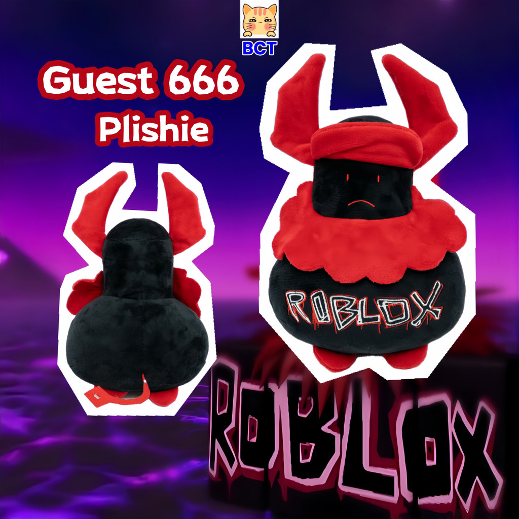 BCT✨Forsaken Guest 666 ตุ๊กตา✨Roblox Guest 666 Plushie ตุ๊กตาสนุกแขกและ Noob Pluh ของเล่น Roblox เกม Derived ตุ๊กตาตุ๊กตาของขวัญของเล่นสร้างสรรค์สําหรับผู้ใหญ่และเด็ก