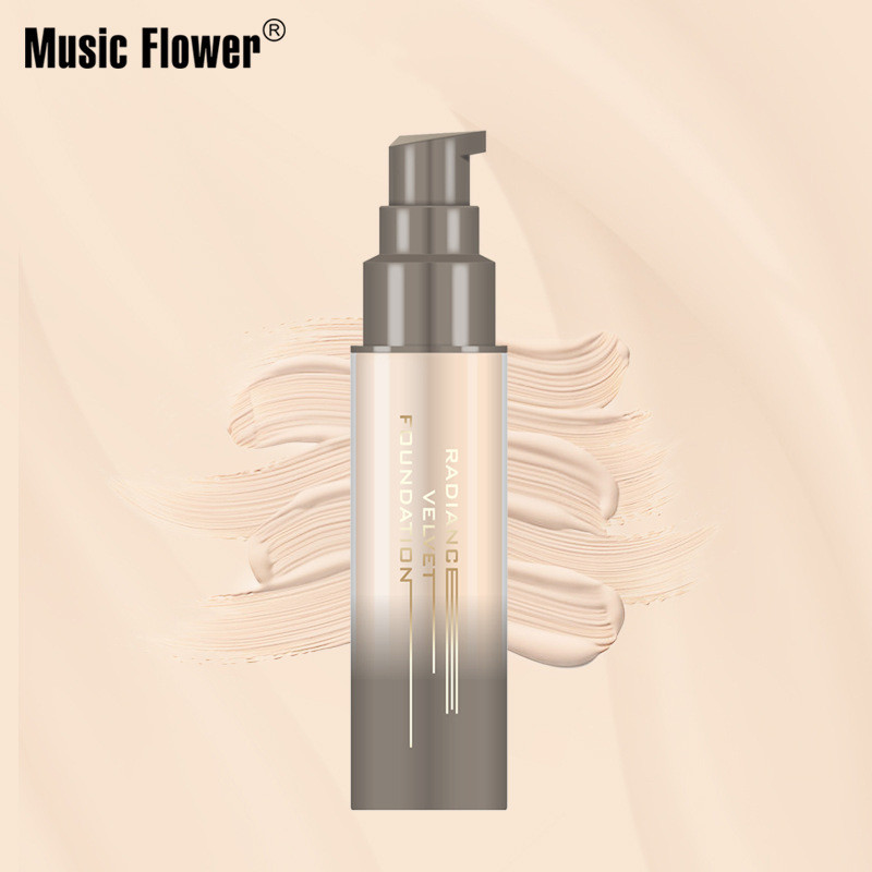 MusicFlower Refreshing Light คอนซีลเลอร์ Moisturizing แต่งหน้า Moisturizing Skin Care Liquid Foundat
