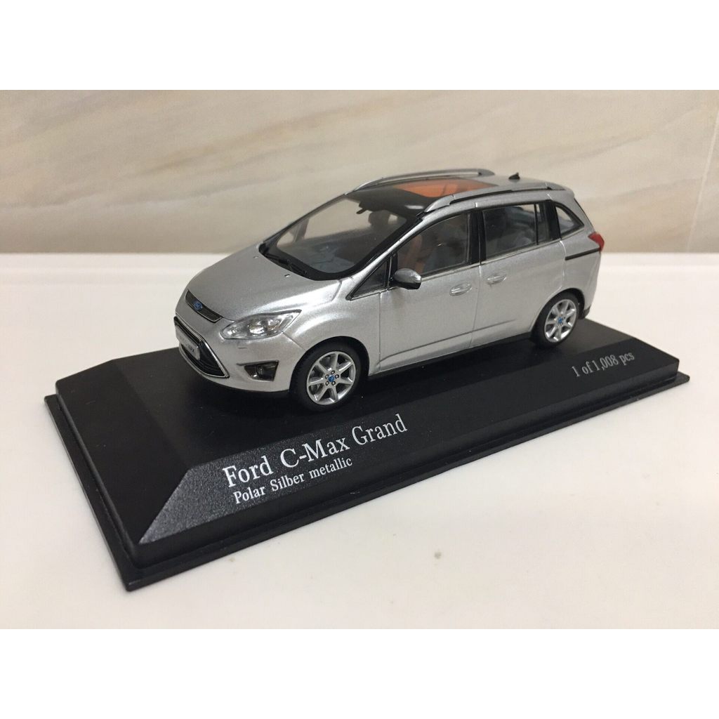 1: 43 โมเดลรถ Mini Cut Ford C-Max รถเงินรุ่นดูดีมากด้านนอกกล่องหายไปดูรากหูดีอาจถูกเปิดเผยอย่างลงตัว