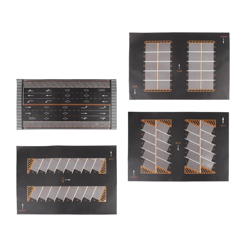 [rsrhxt] 1/64 Scale Parking Lot Model Car Diecast Garage Mouse Pad Scene Display Rollable