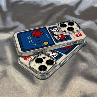 เคสโทรศัพท์การ์ตูนช่างประปาเกมสร้างสรรค์ ปุ่มโลหะ เข้ากันได้กับ iPhone 16 Pro Max 15 Pro Max 14 Pro XS 13 Pro 12 Pro 11