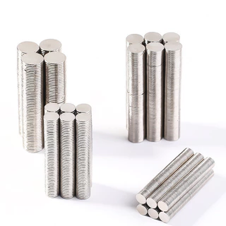 แม่เหล็กกลมแบน (1ชิ้น) แม่เหล็กแรงสูง แม่เหล็กทรงกลมแบน ความหนา 3-4mm. #Z-0022