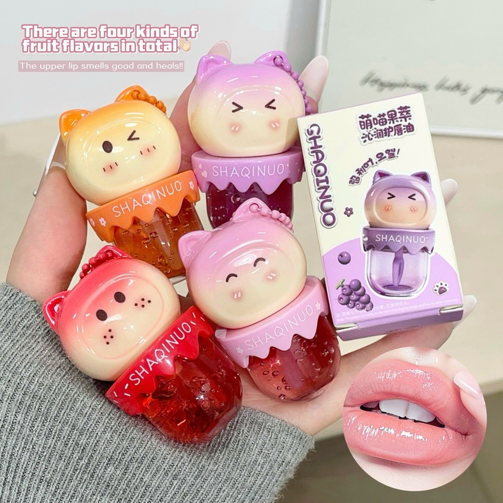 SHAQINUO Moisturizing Lip Oil Fruity Lip Balm
