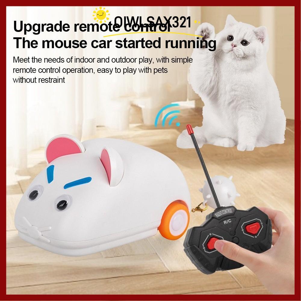 OIWLSAX321 Racer Toy, Cat Entertainment Simulation Mouse Pet Simulation Toy, Gift Wireless Remote Pe