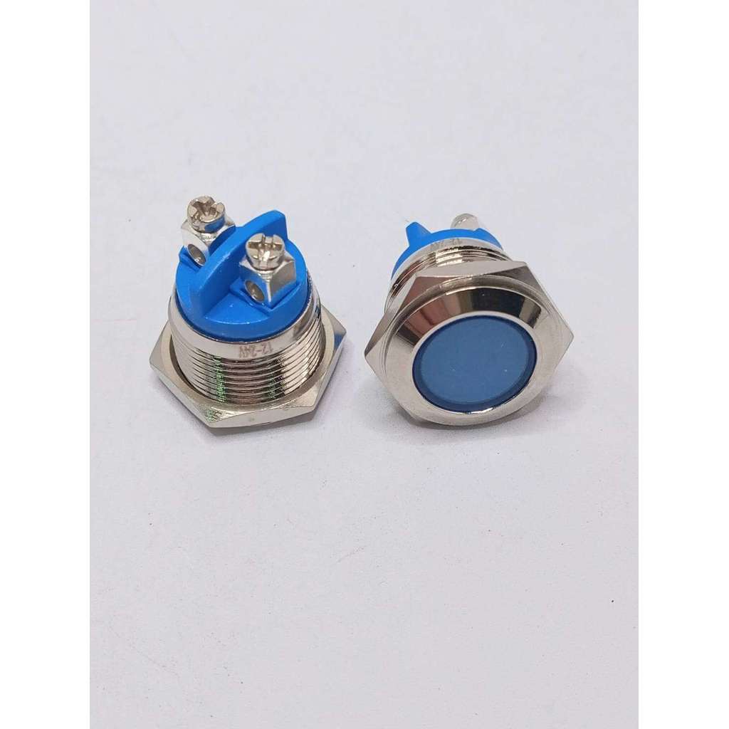 มือ1new LAMPเหล็ก 16mm 2ขา (ราคาต่อ 1ชิ้น)ไฟโชว์ ไฟแสดงสถานะ 12-24-220 v AC, DC