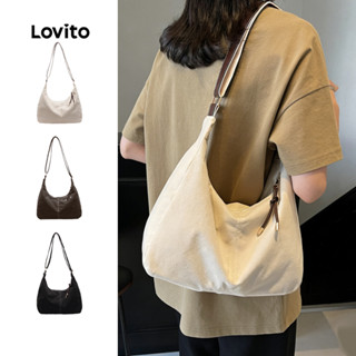 Lovito กระเป๋าถือสะพายไหล่หนังกลับคุณภาพพรีเมียมสำหรับผู้หญิ…