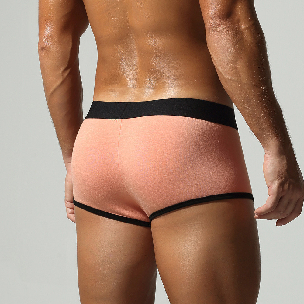 กางเกง boxer เอวต่ำดีไซน์เรียบ ระบายอากาศได้ดี ใส่สบายสำหรับผู้ชาย ราคา ถูกที่สุด ดีลบีเคเค แกลเลอรีภาพที่ 7