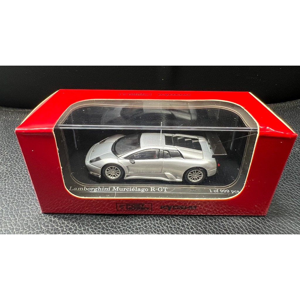 Jingshang 1/64 Lamborghini Murcié lago R-GT Silver Sports Car Model with Original Display Box.Silver
