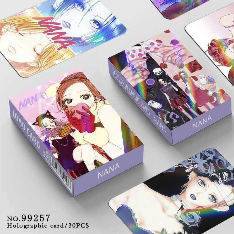 28-30pcs Manhwa GOAT ภาพยนตร์ NANA เลเซอร์ Lomo การ์ดมังงะ Doraemon Hatsune Miku นักสืบ Conan ตัวการ