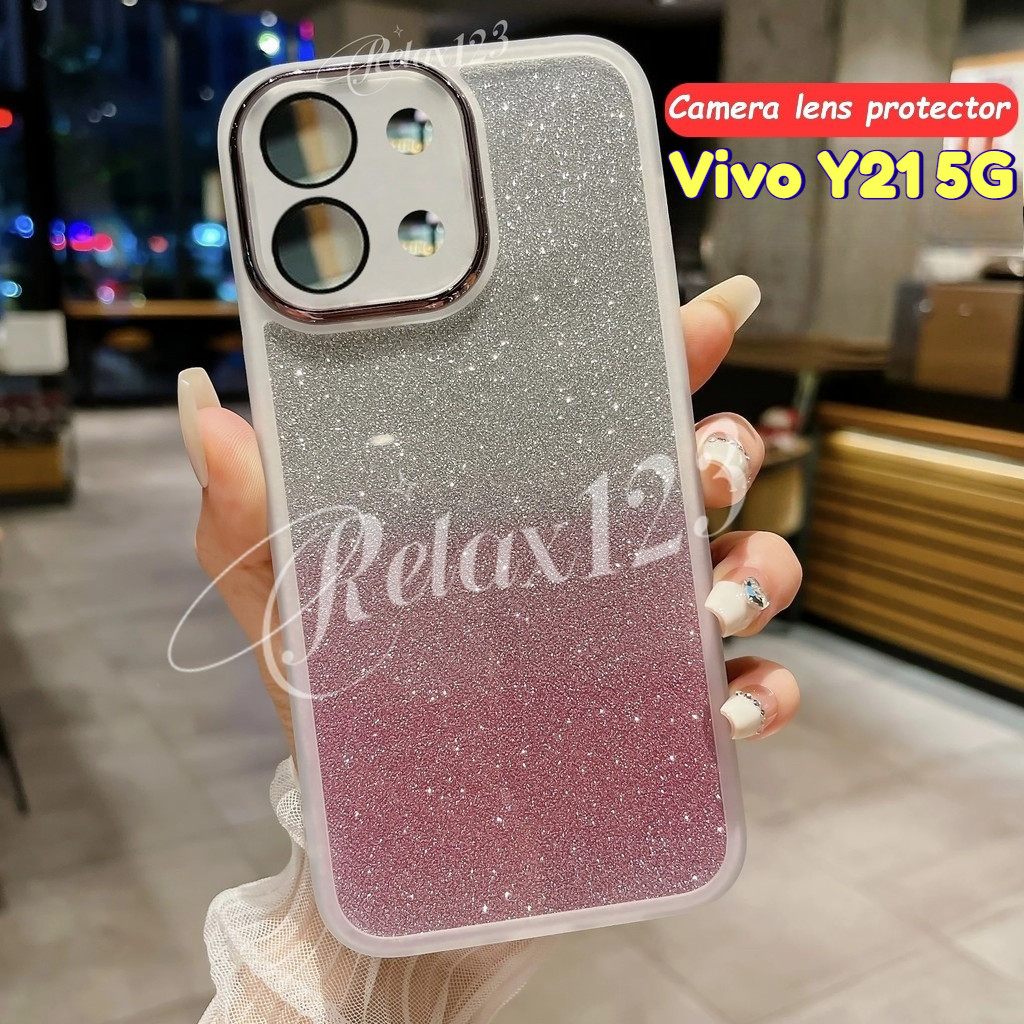 สําหรับVivo Y21 5G Vivo Y21 Y21d VIVO Y21 Y21D VivoY21 Vivo Y 21 5G 4Gปลอก2026Gradient Glitter Bling