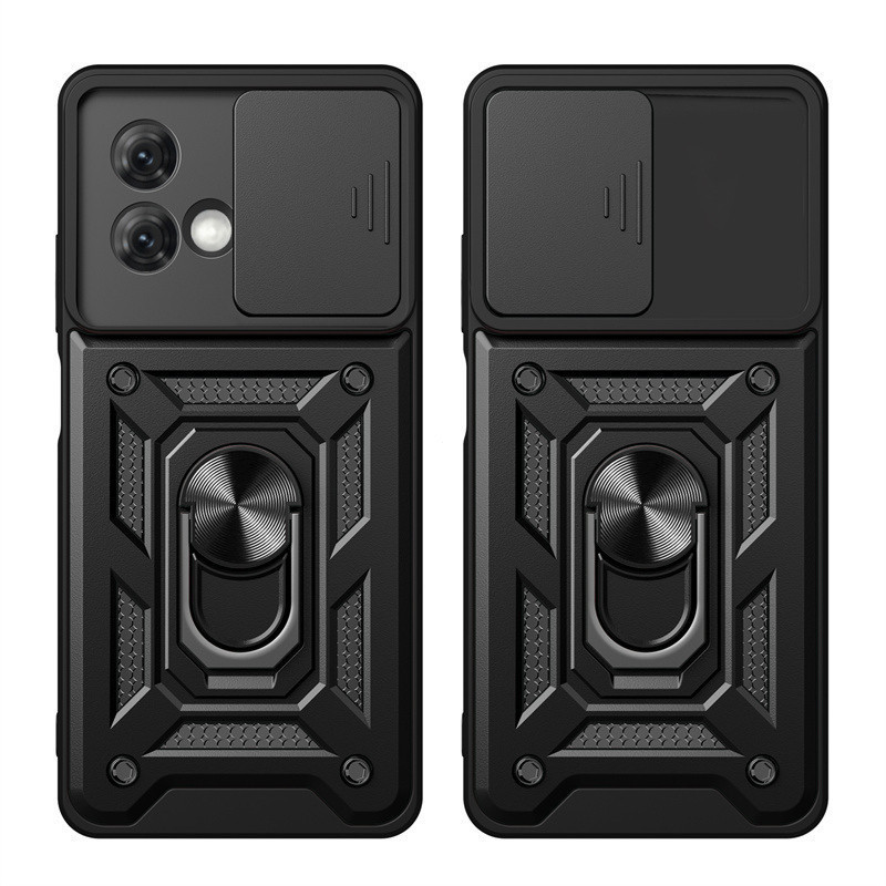 สําหรับ Motorola Moto G84 กรณีเกราะกันกระแทกแม่เหล็กผู้ถือรถแหวนเคสโทรศัพท์สําหรับ Moto G84 G 84 mot