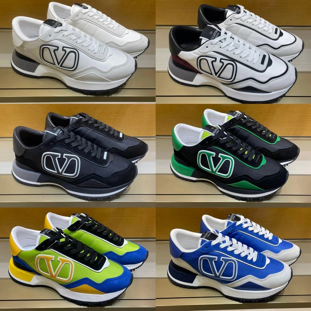 ใหม่ Louis Vuitton Louis Vuitton รองเท้ากีฬาผู้ชายใหม่รองเท้ากีฬาลําลองรองเท้าผู้ชายรองเท้าสีขาว