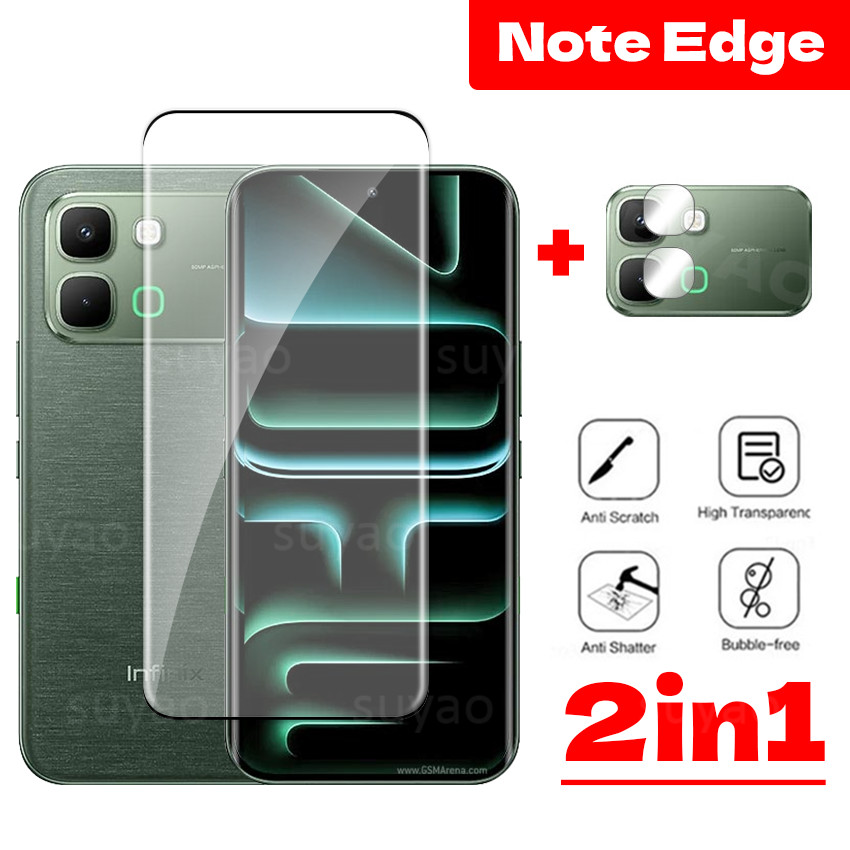 สําหรับ infinix Note Edge 5G 2026 เลนส์โทรศัพท์ Full Clear Tempered NoteEdge infinixNoteEdge HD View กล้องฟิล์มป้องกันกระจก Anti Scratch 9H หน้าจอโค้งความแข็ง