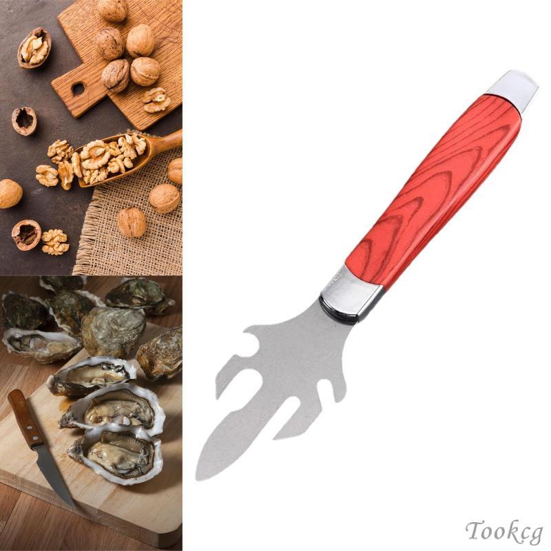 [Tookcg] Oyster Shrucker,Compact Portable Handheld Clam Opener Kitchen Gadget Oyster Shuking Tool fo