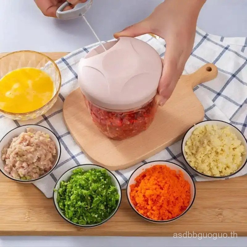 Manual Mini Garlic Chopper, 1/2 Counts Vegetable Chopper, Garlic Crusher, Multifunctional Veggie Cho